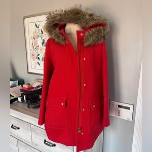 J. Crew Factory parka with detachable hood